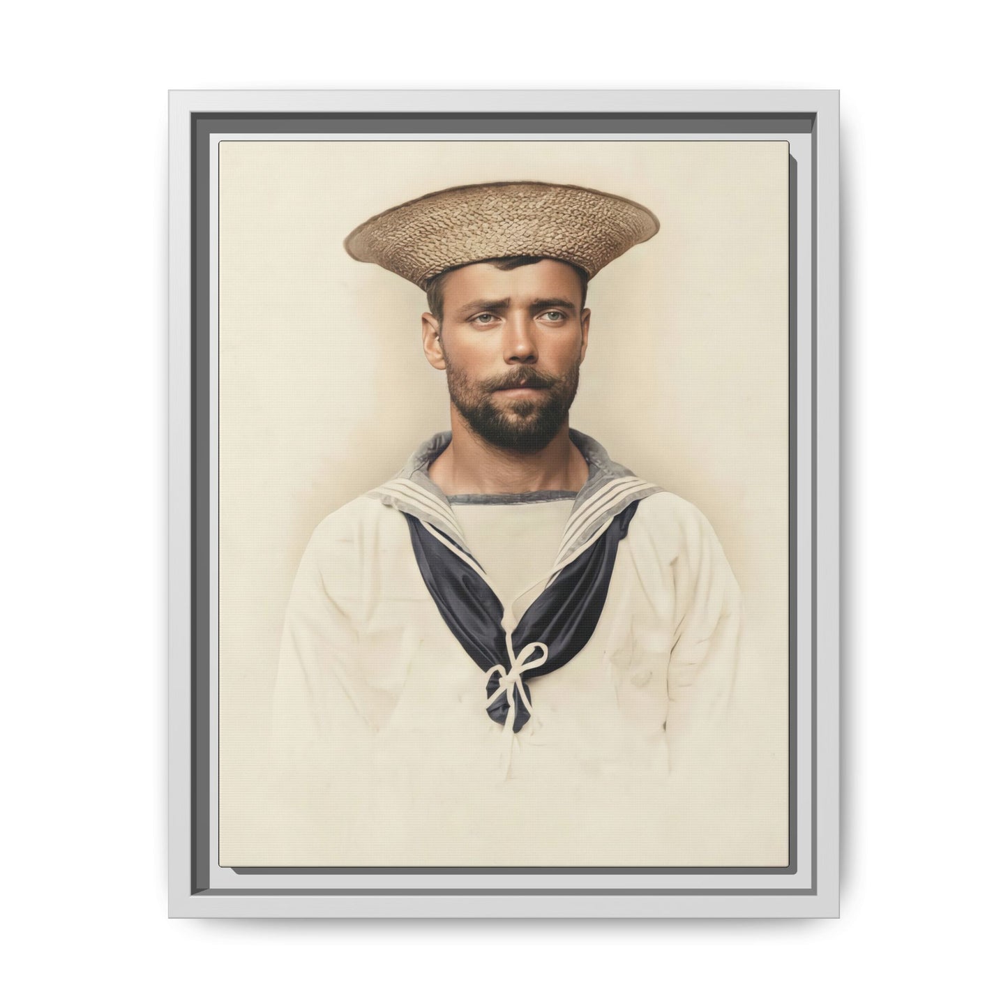 celibataire 020 | Framed Vintage Photo - Matte Canvas