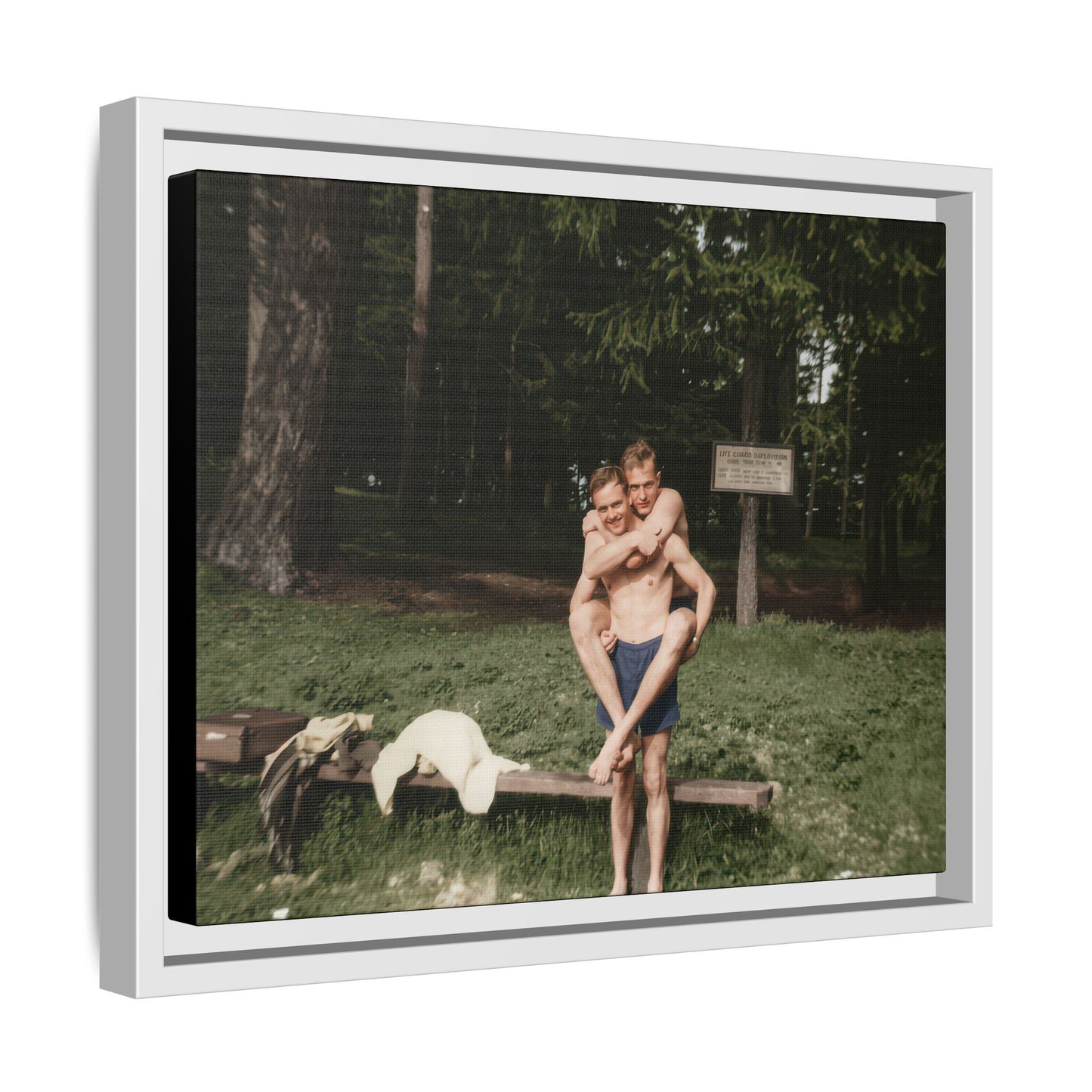 nager 009 | Framed Vintage Photo - Matte Canvas