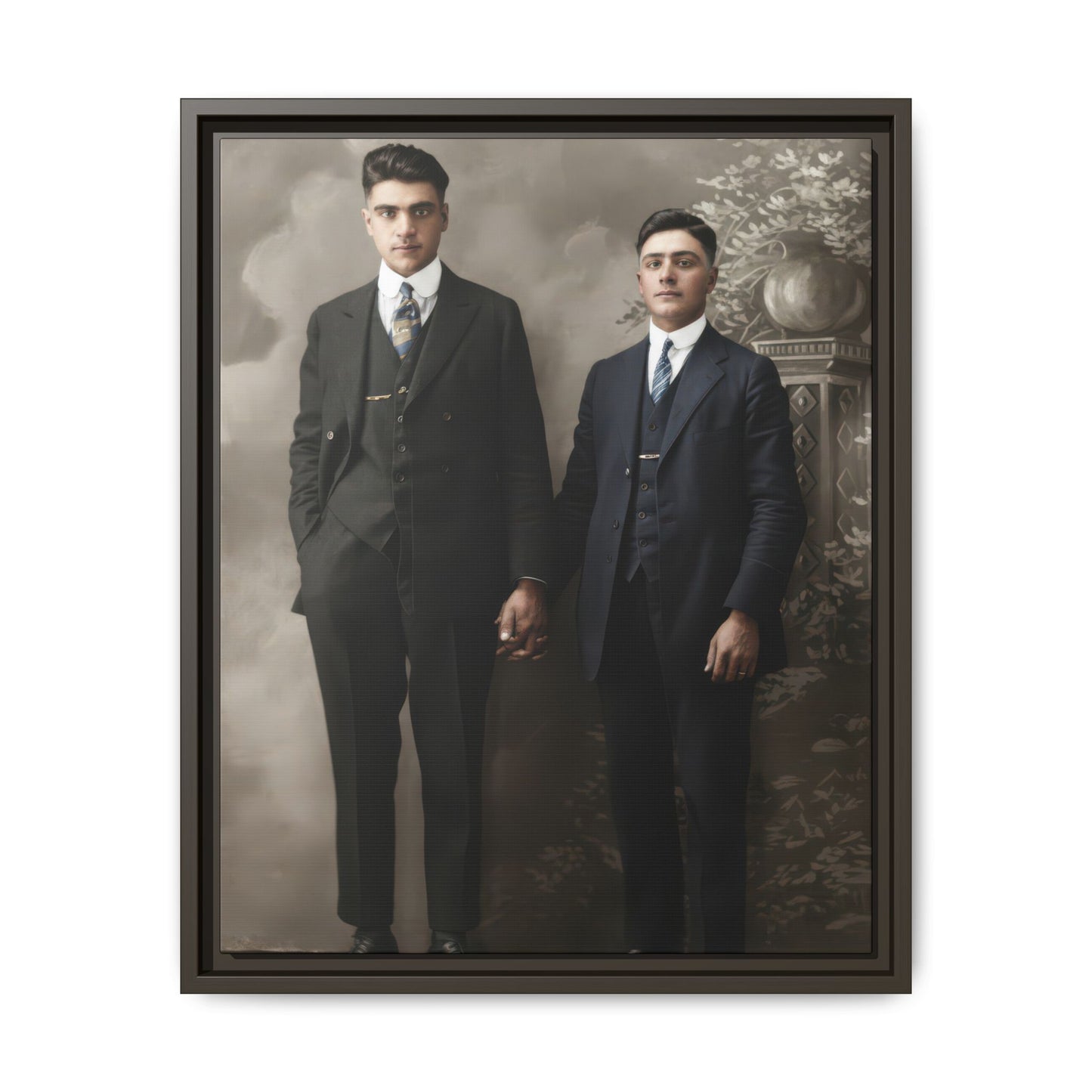 paire 085 | Framed Vintage Photo - Matte Canvas