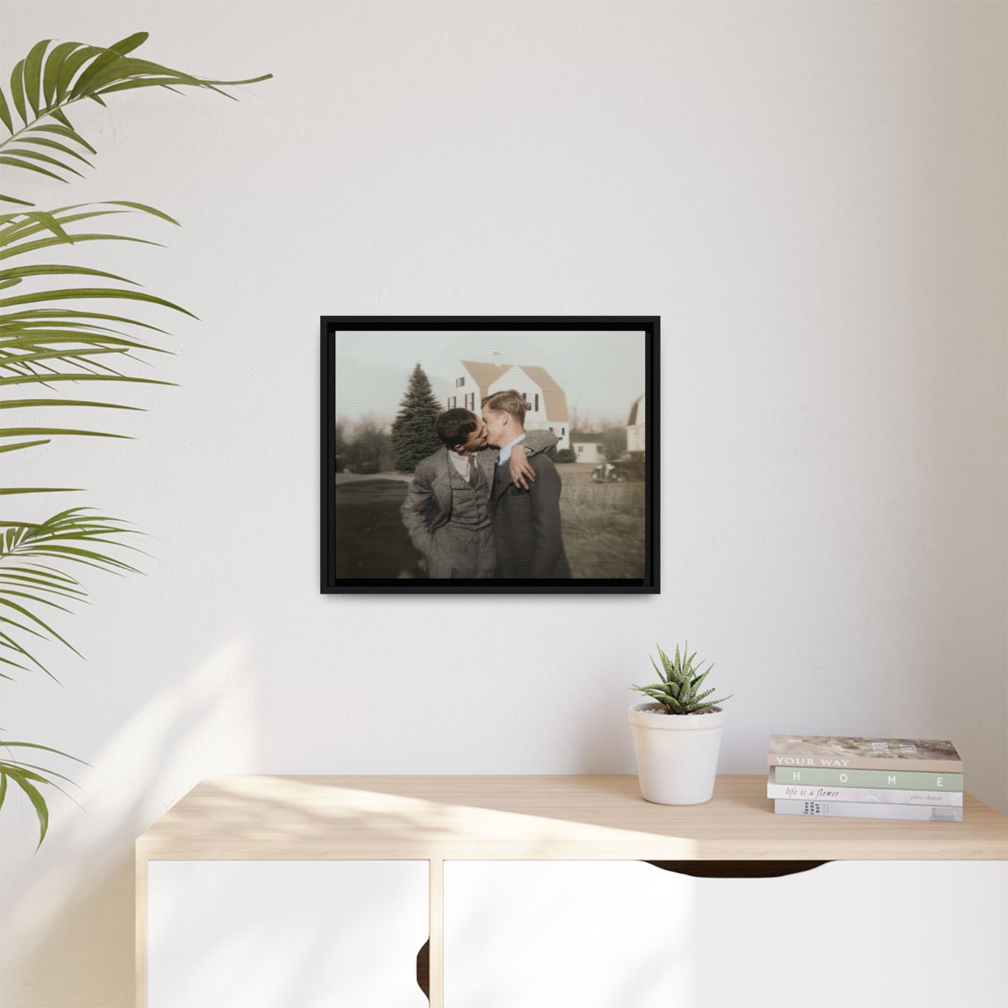 paire 005 | Framed Vintage Photo - Matte Canvas