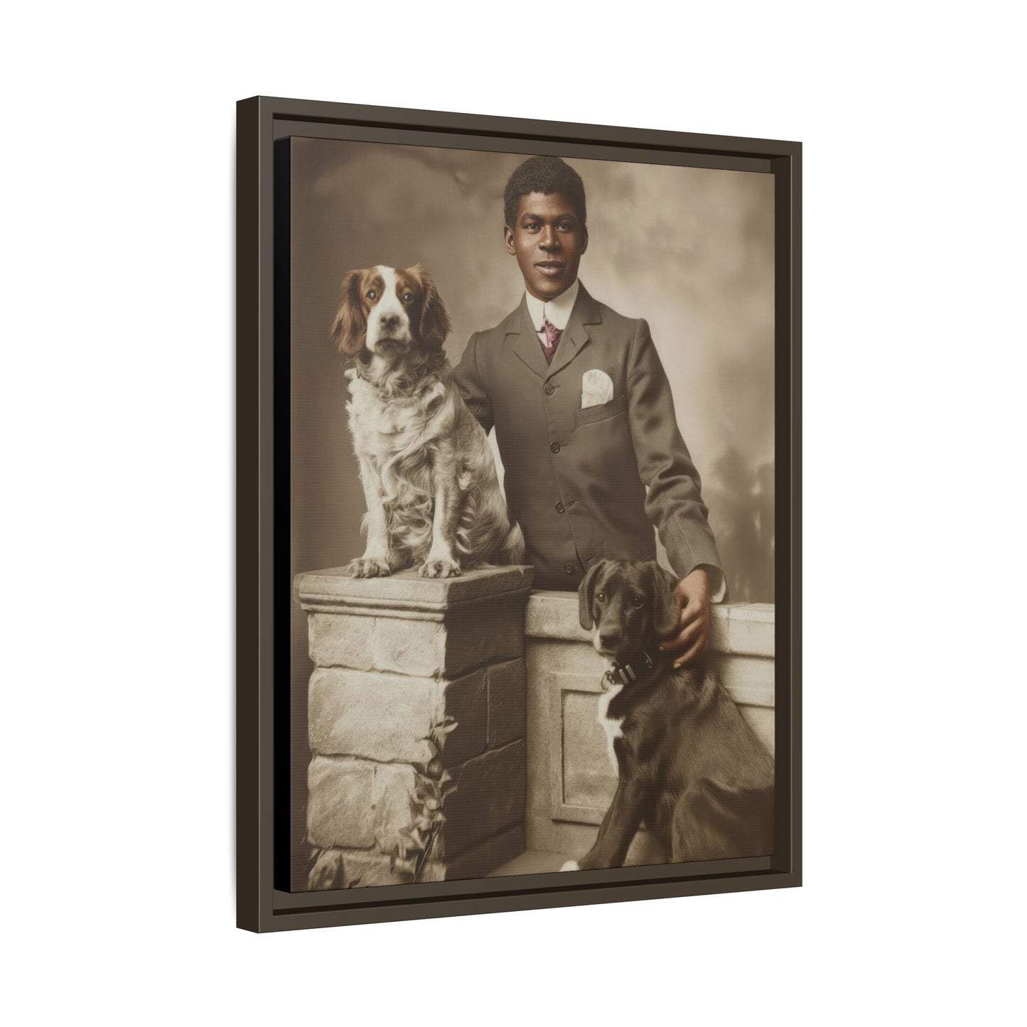 celibataire 009 | Framed Vintage Photo - Matte Canvas