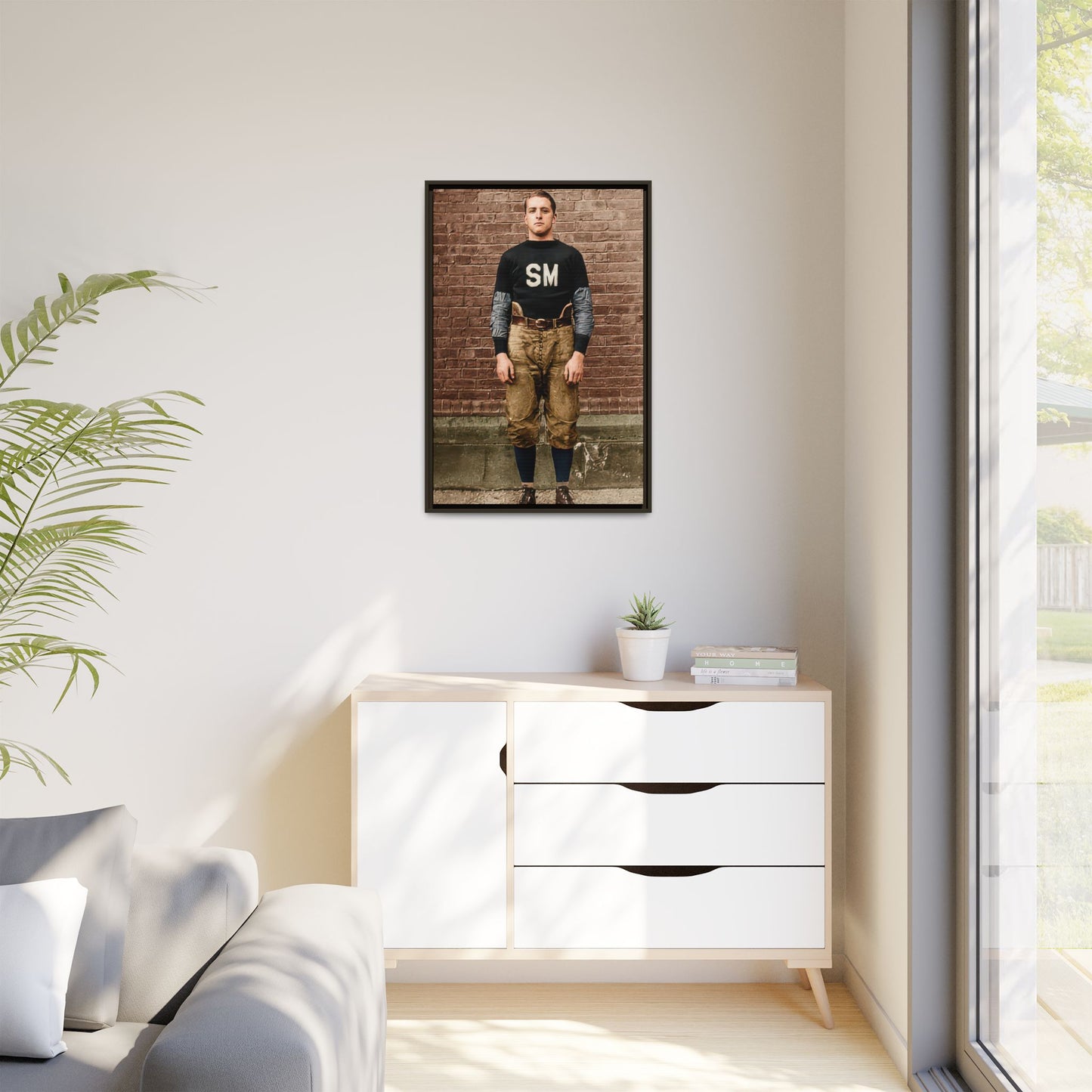 athlétisme 040 | Framed Vintage Photo - Matte Canvas