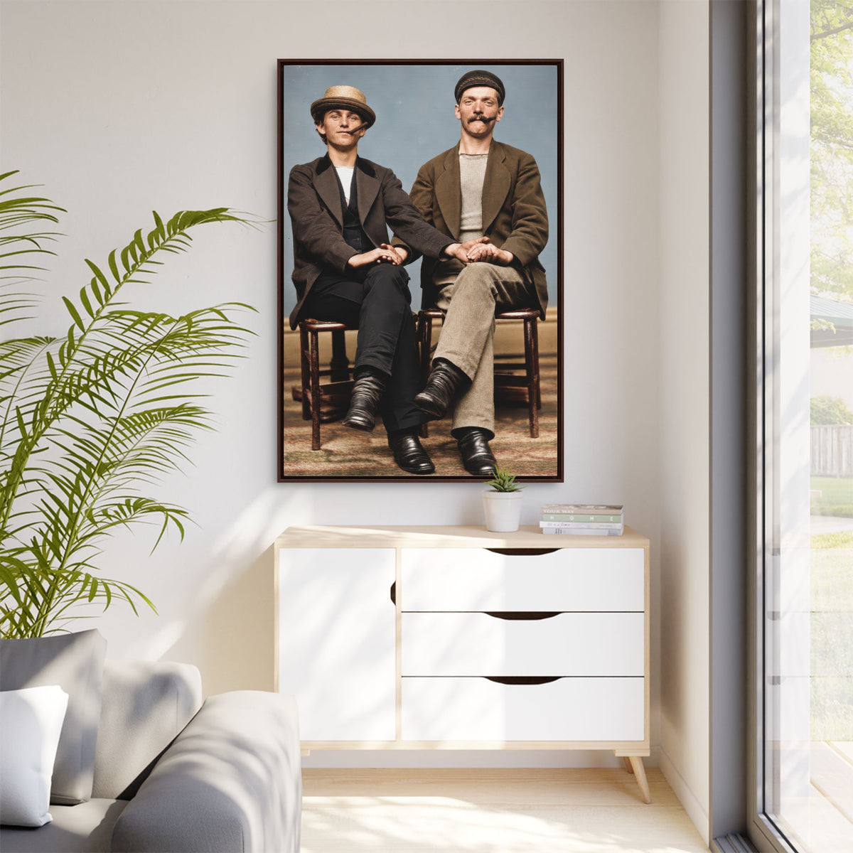 paire 170 | Framed Vintage Photo - Matte Canvas