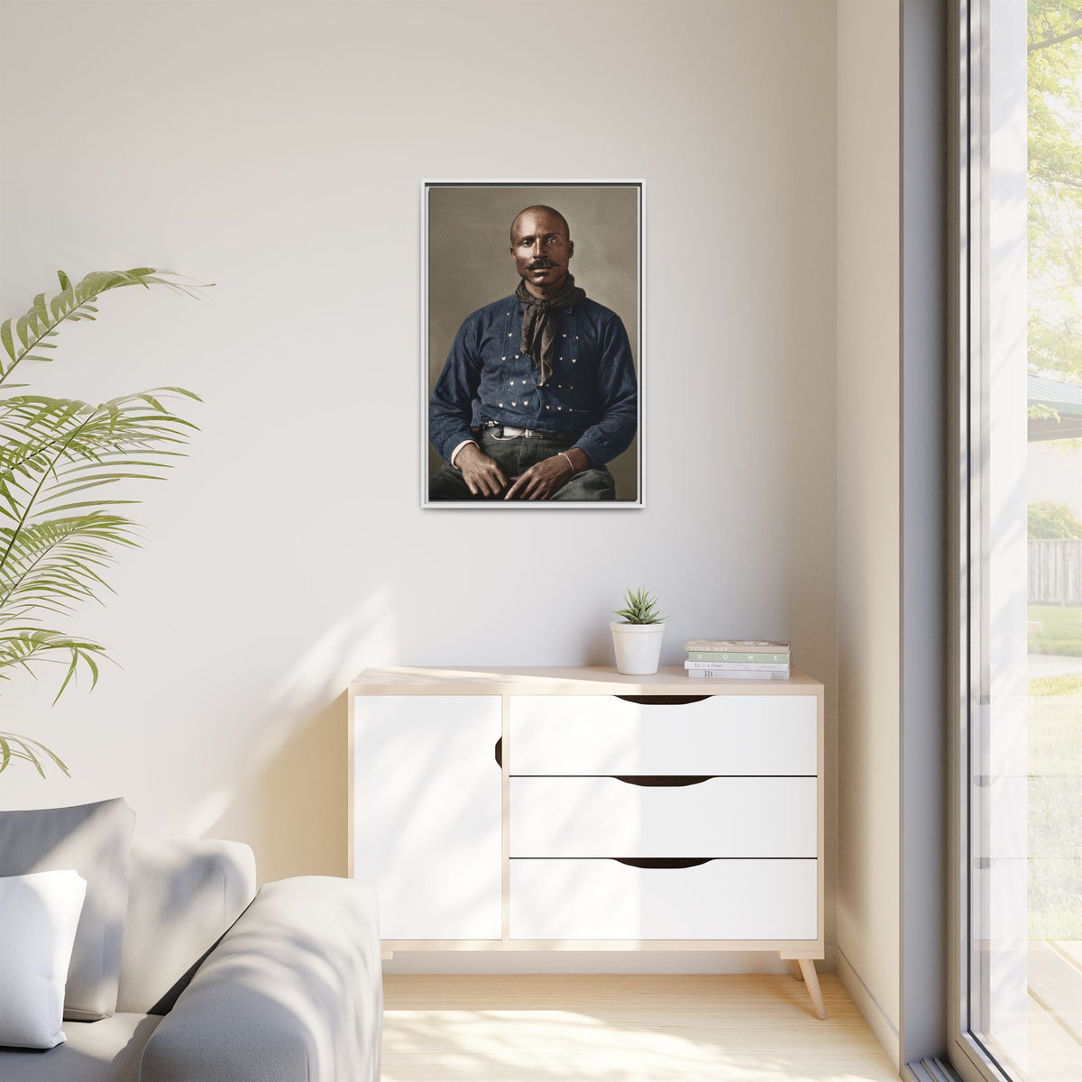 celibataire 017 | Framed Vintage Photo - Matte Canvas