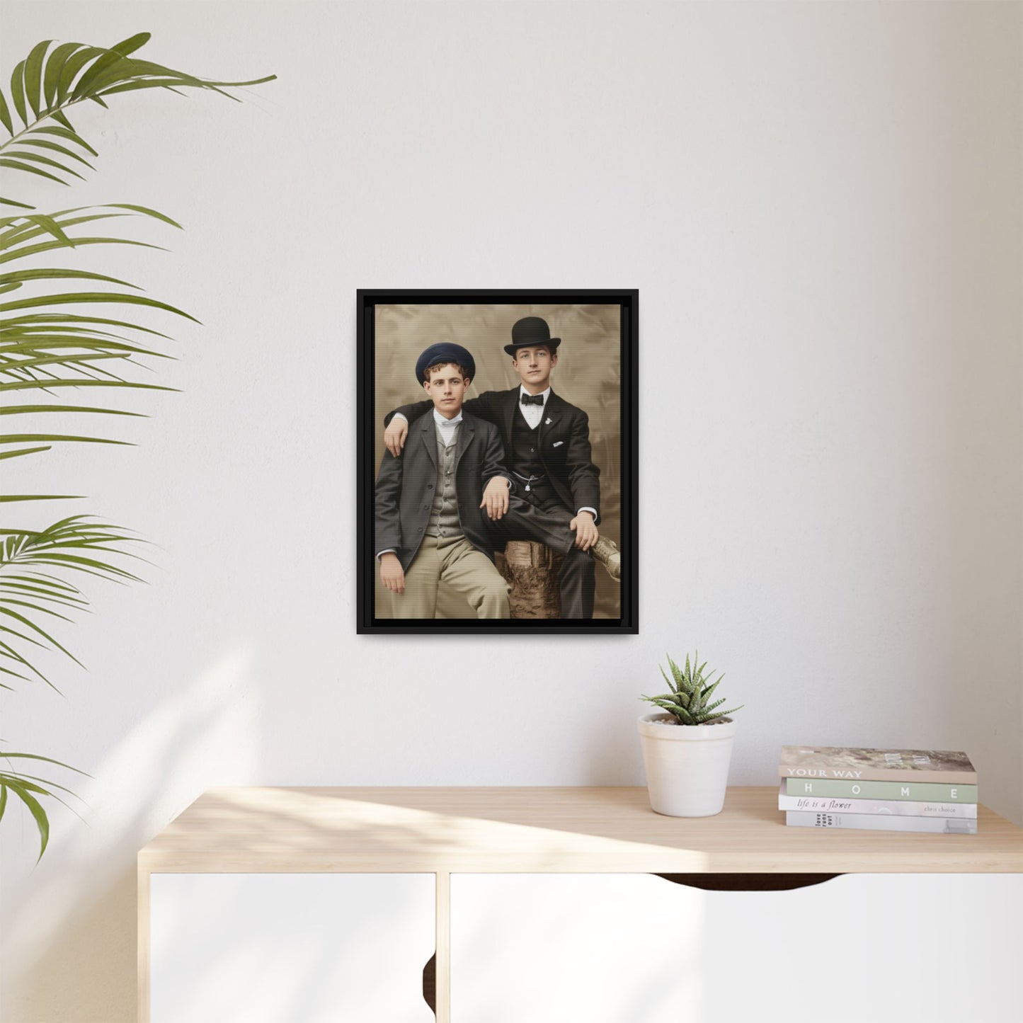 paire 002 | Framed Vintage Photo - Matte Canvas