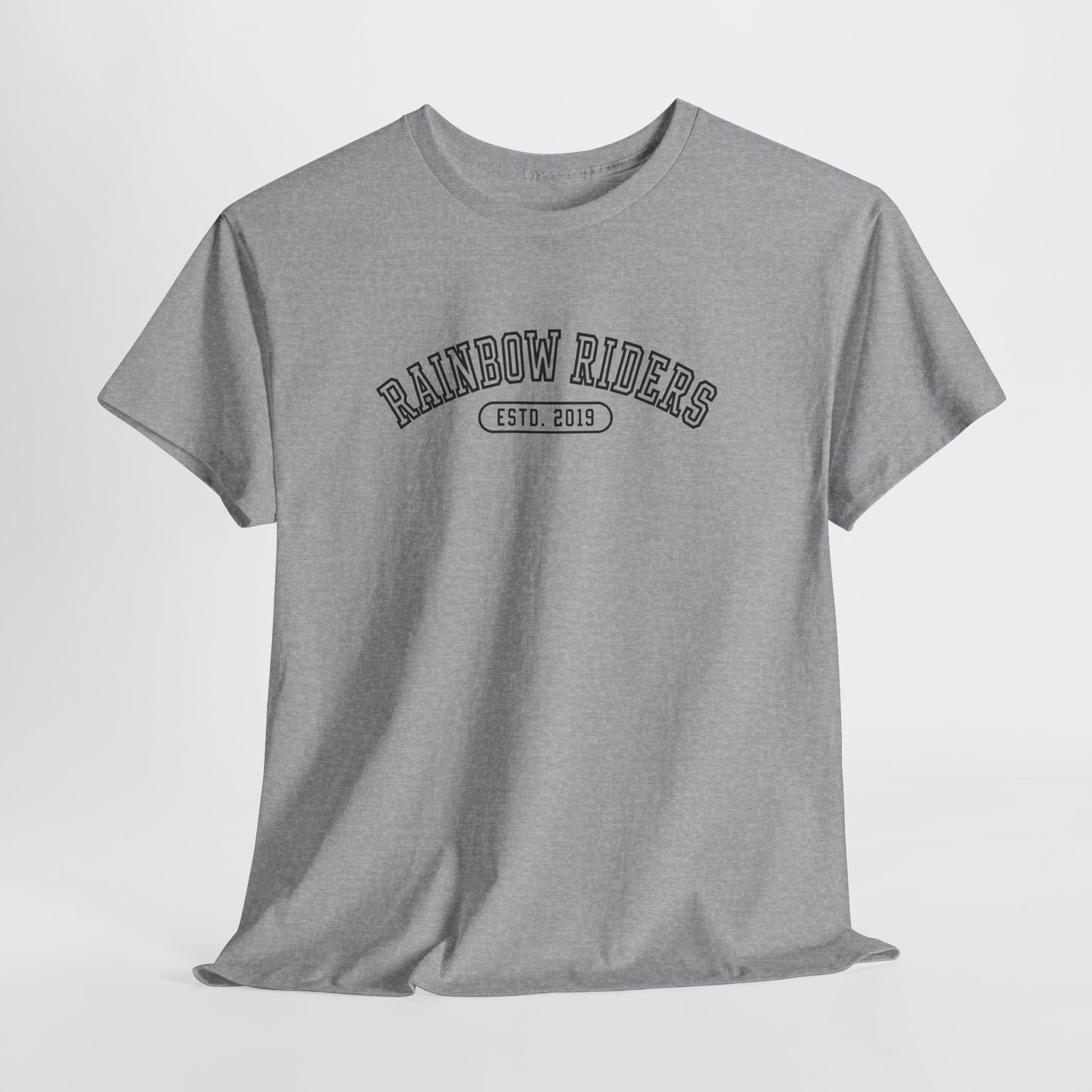 Rainbow Riders Collegiate T-Shirt | Est. 2019 LGBTQ+ Pride Tee