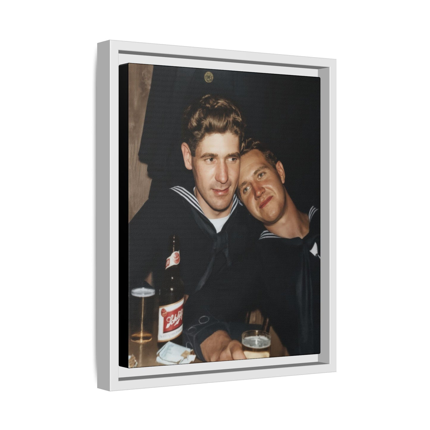 paire 033 | Framed Vintage Photo - Matte Canvas