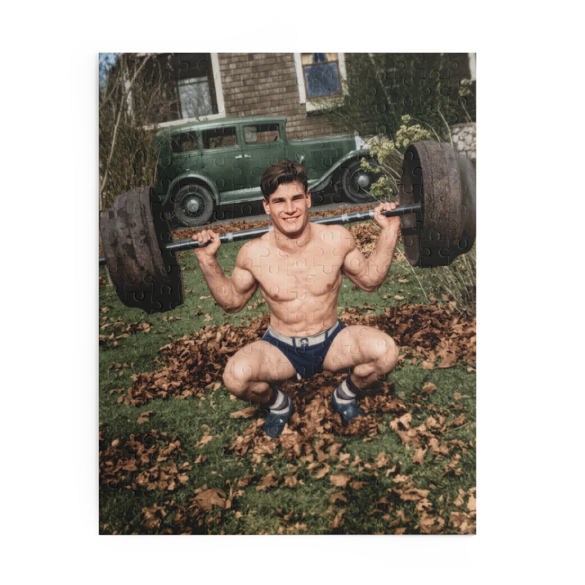 LGBTQ+ Heritage Jigsaw Puzzle — Outdoor Barbell Squat | athlétisme 051