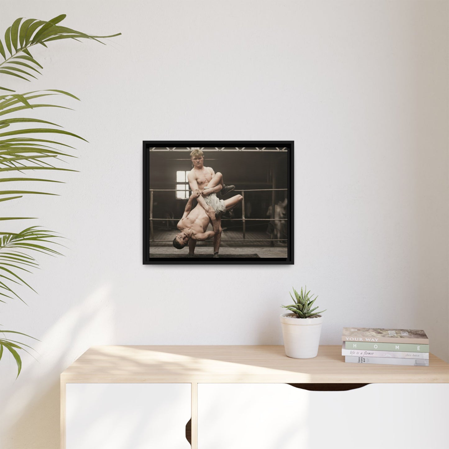 athlétisme 004 | Framed Vintage Photo - Matte Canvas