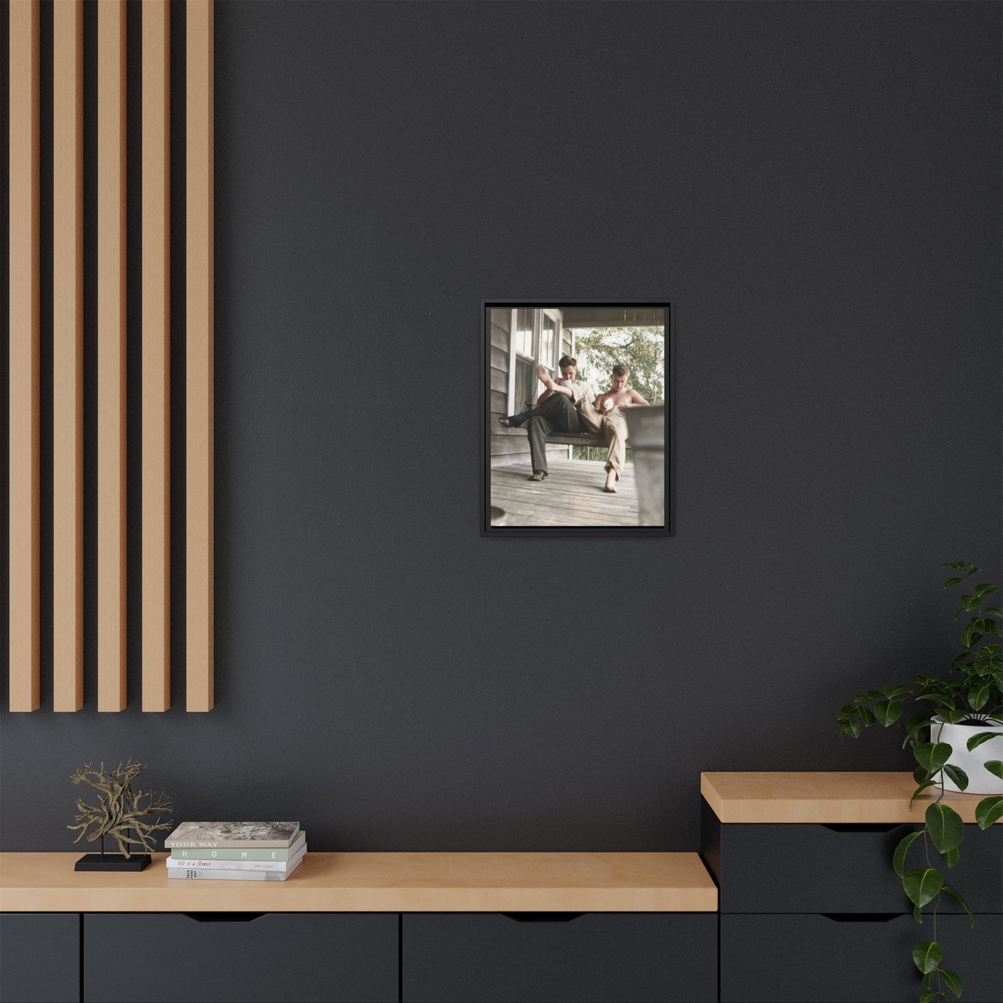 paire 051 | Framed Vintage Photo - Matte Canvas
