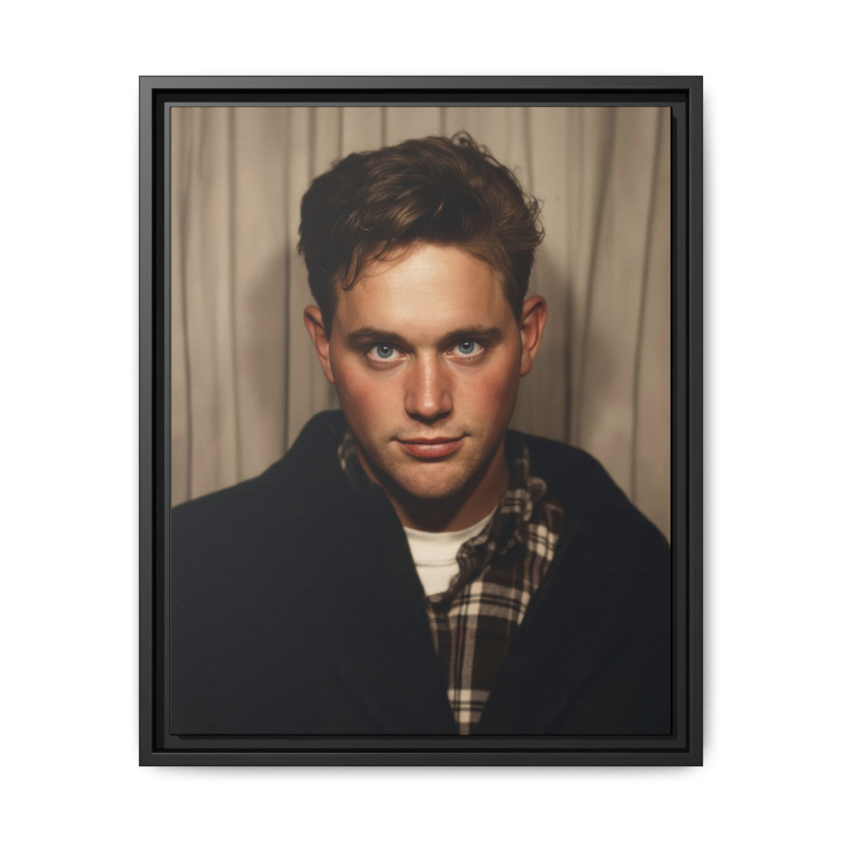 celibataire 001 | Framed Vintage Photo - Matte Canvas