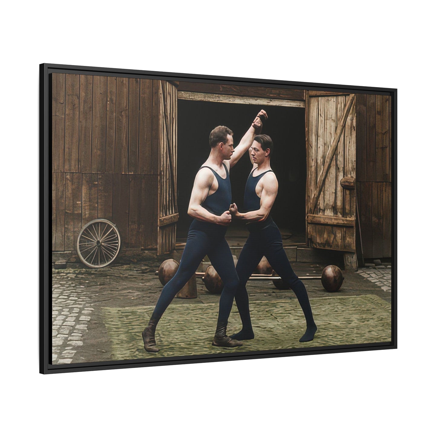 athlétisme 036 | Framed Vintage Photo - Matte Canvas