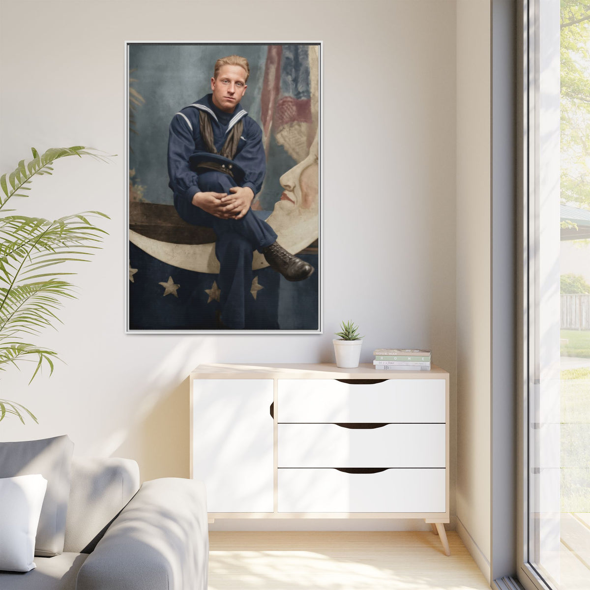 celibataire 016 | Framed Vintage Photo - Matte Canvas