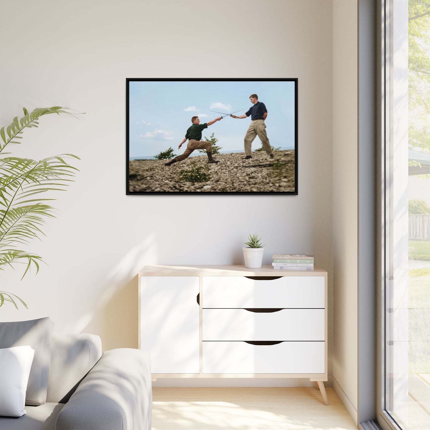 athlétisme 029 | Framed Vintage Photo - Matte Canvas