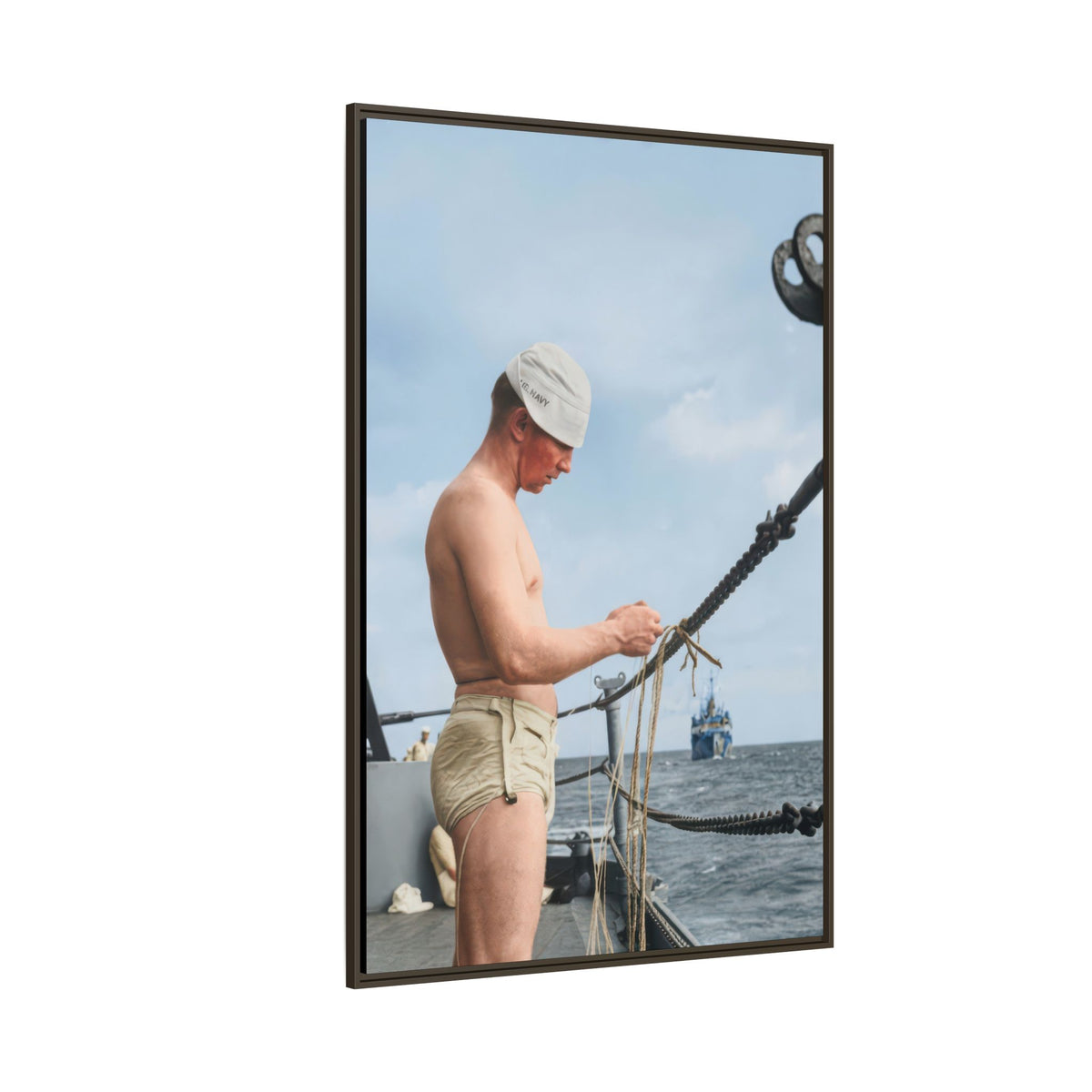 celibataire 043 | Framed Vintage Photo - Matte Canvas