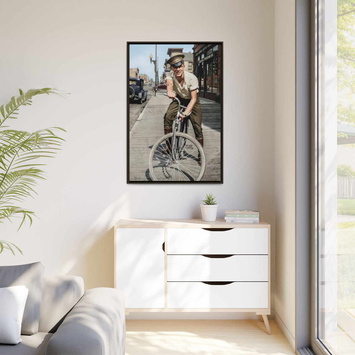 celibataire 007 | Framed Vintage Photo - Matte Canvas