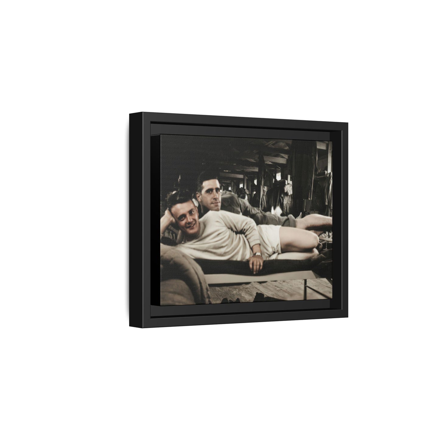 paire 060 | Framed Vintage Photo - Matte Canvas