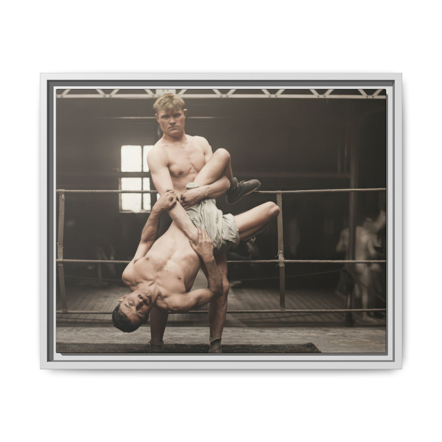 athlétisme 004 | Framed Vintage Photo - Matte Canvas