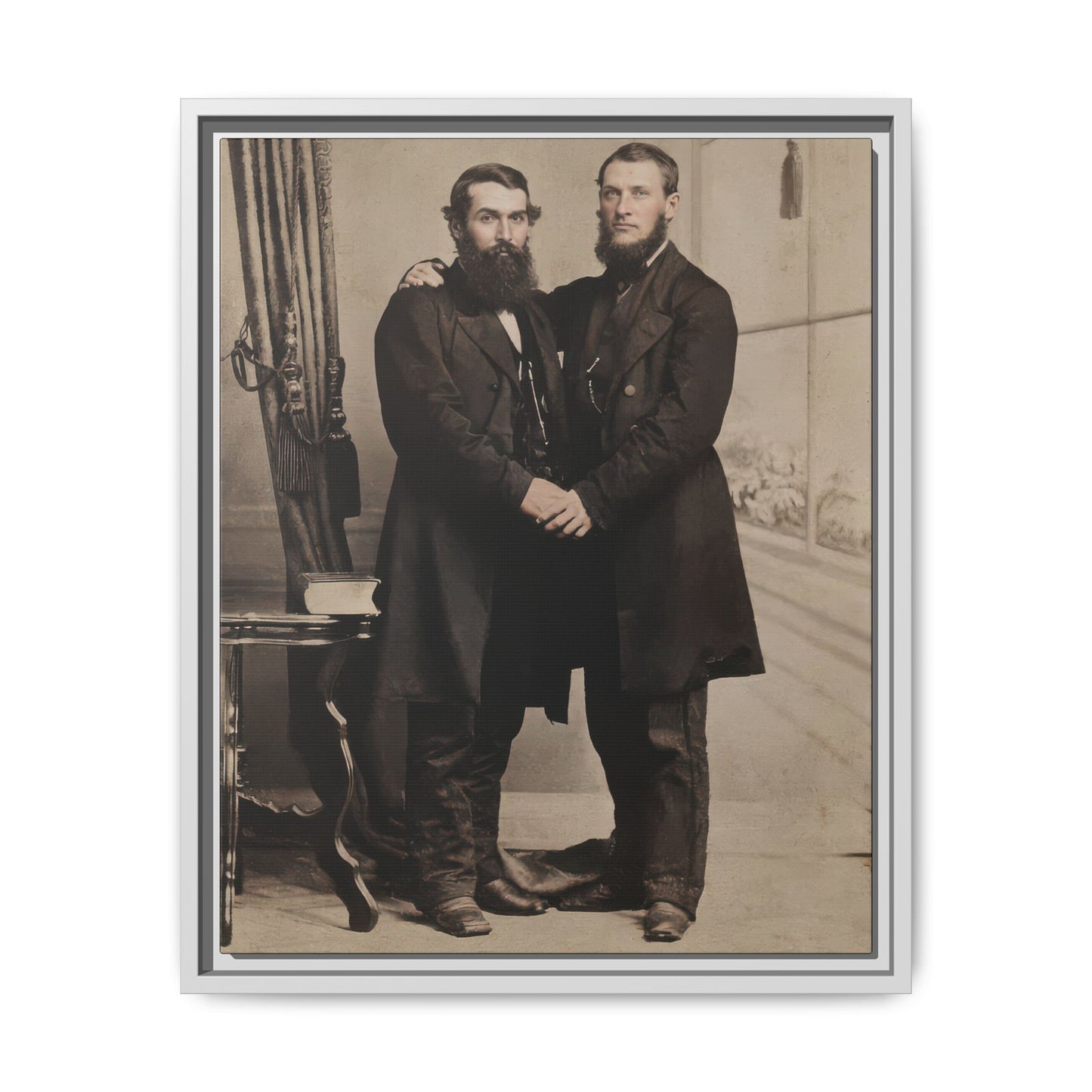paire 022 | Framed Vintage Photo - Matte Canvas