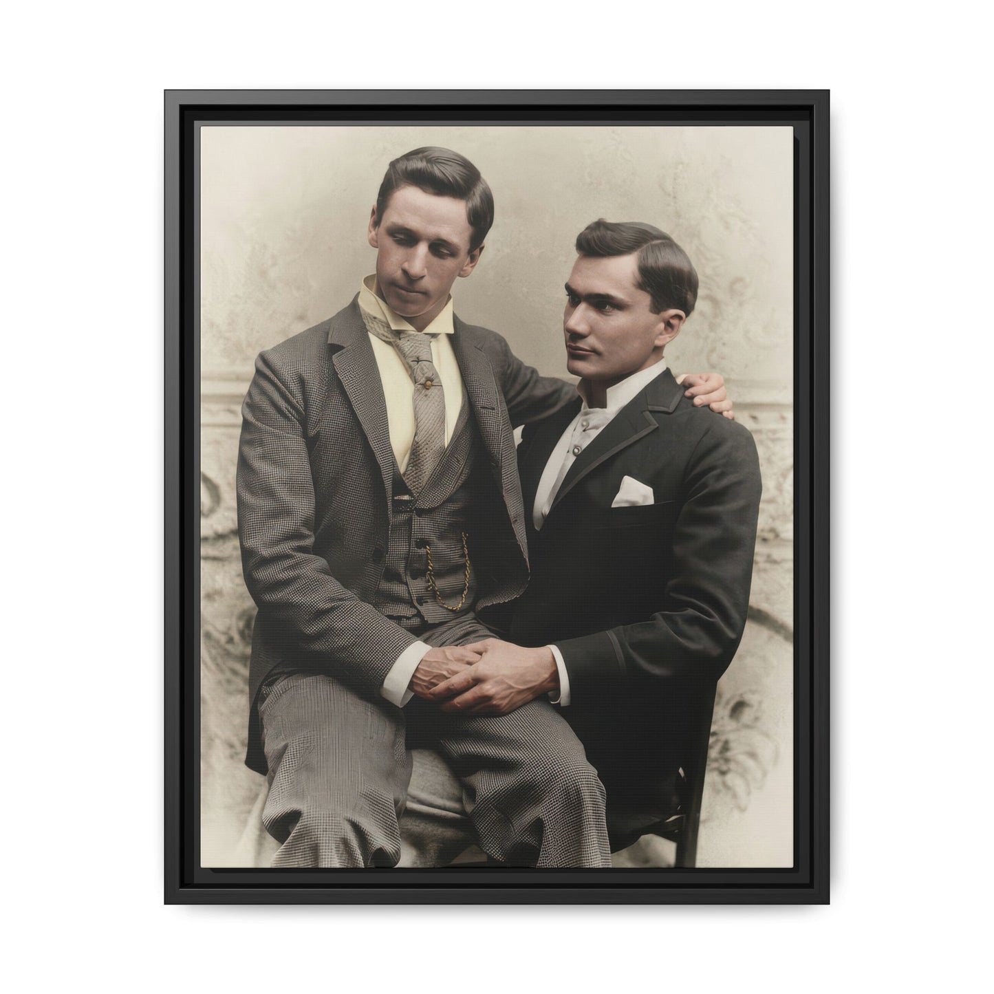 paire 063 | Framed Vintage Photo - Matte Canvas