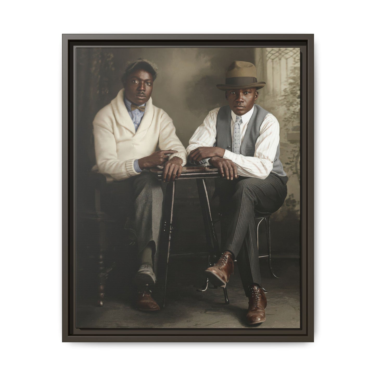 paire 047 | Framed Vintage Photo - Matte Canvas