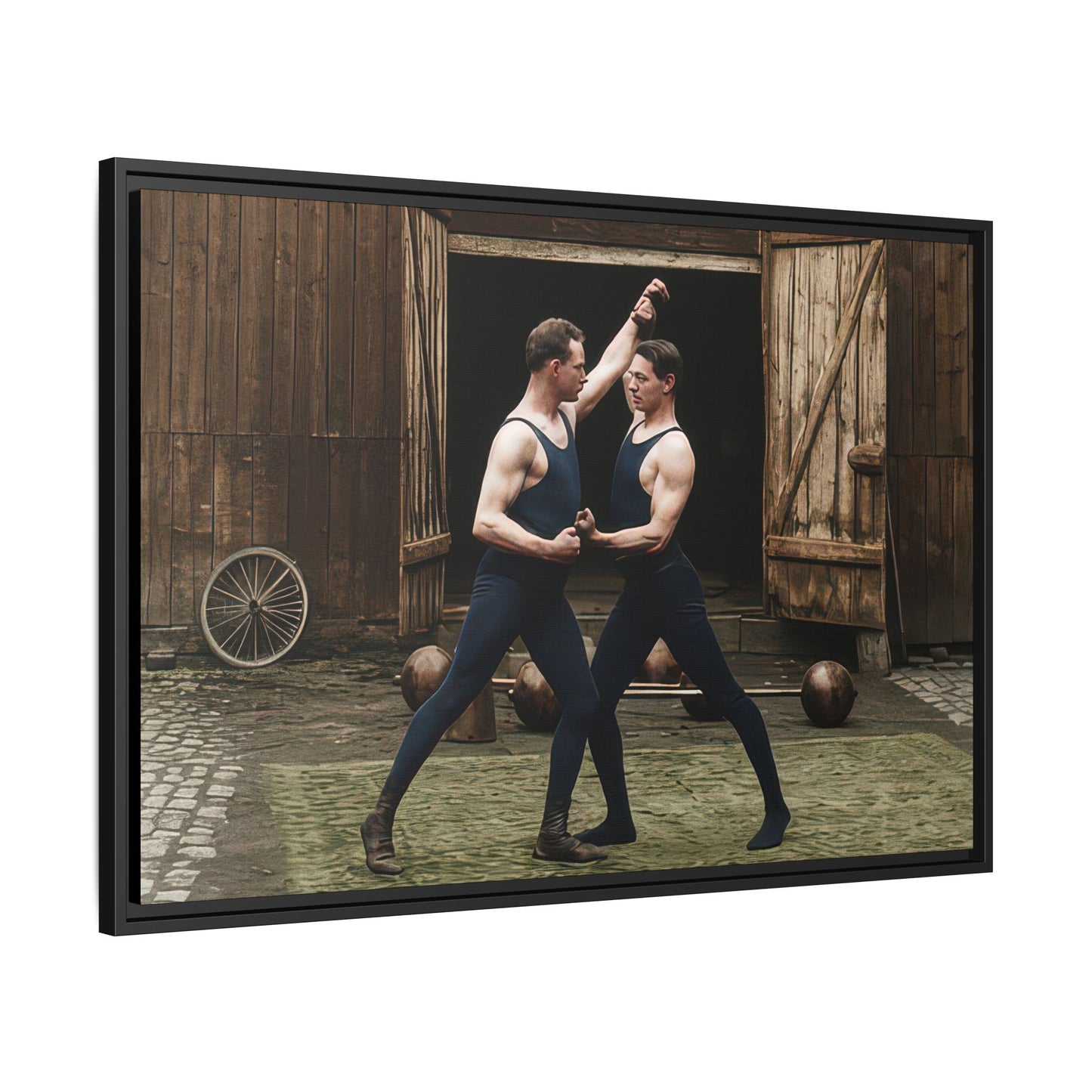athlétisme 036 | Framed Vintage Photo - Matte Canvas