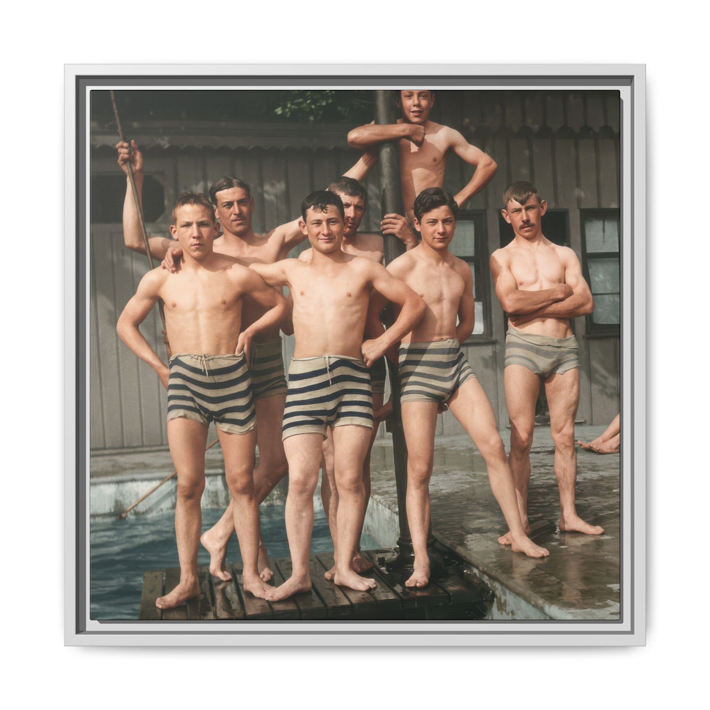 nager 010 | Framed Vintage Photo - Matte Canvas