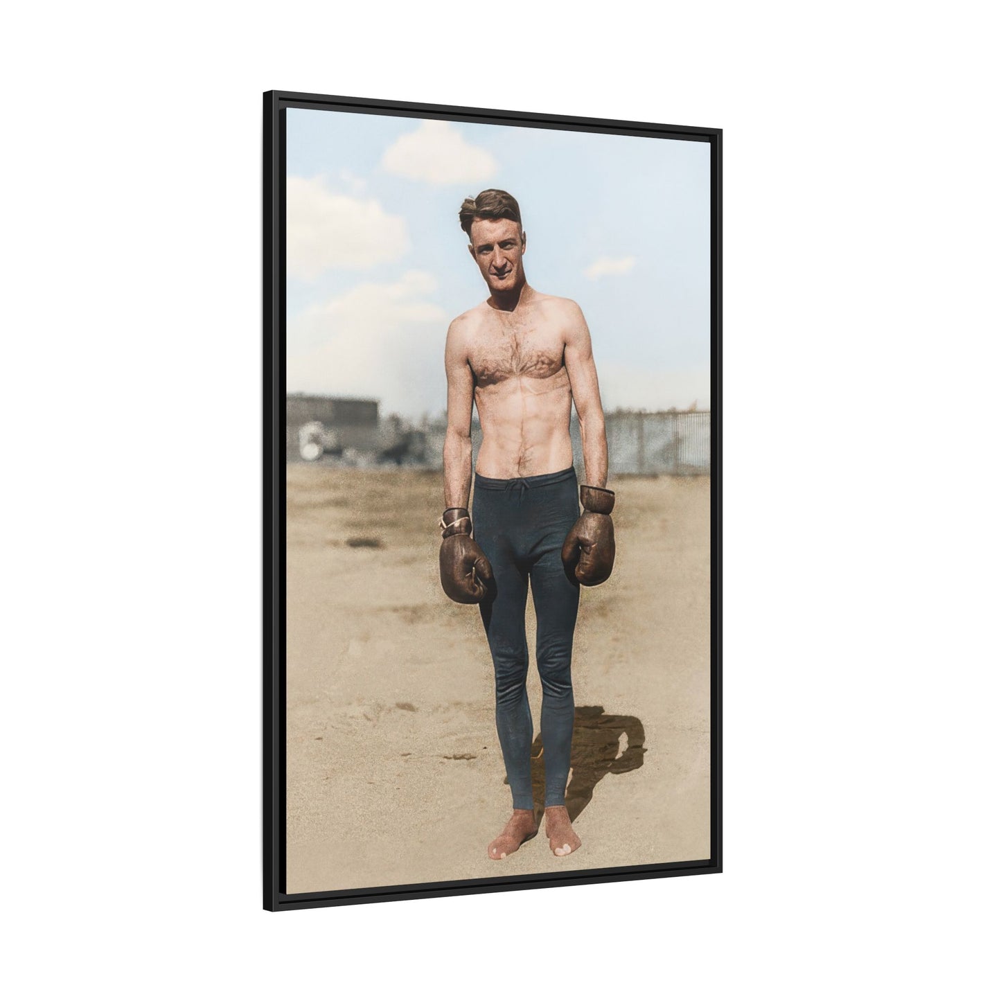 Copy of athlétisme 039 | Framed Vintage Photo - Matte Canvas