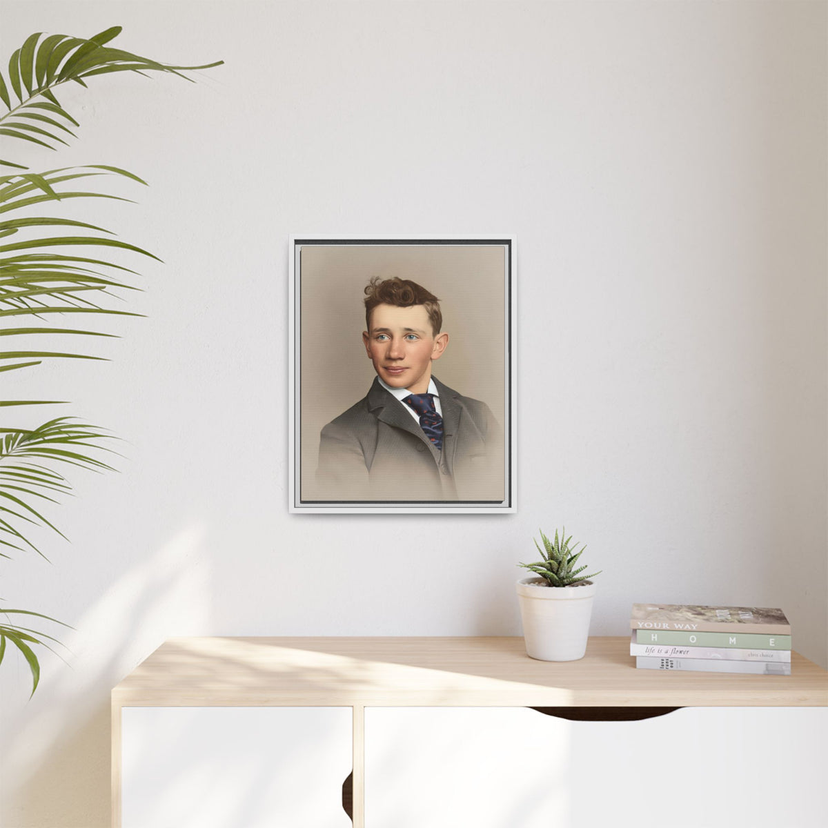 celibataire 038 | Framed Vintage Photo - Matte Canvas