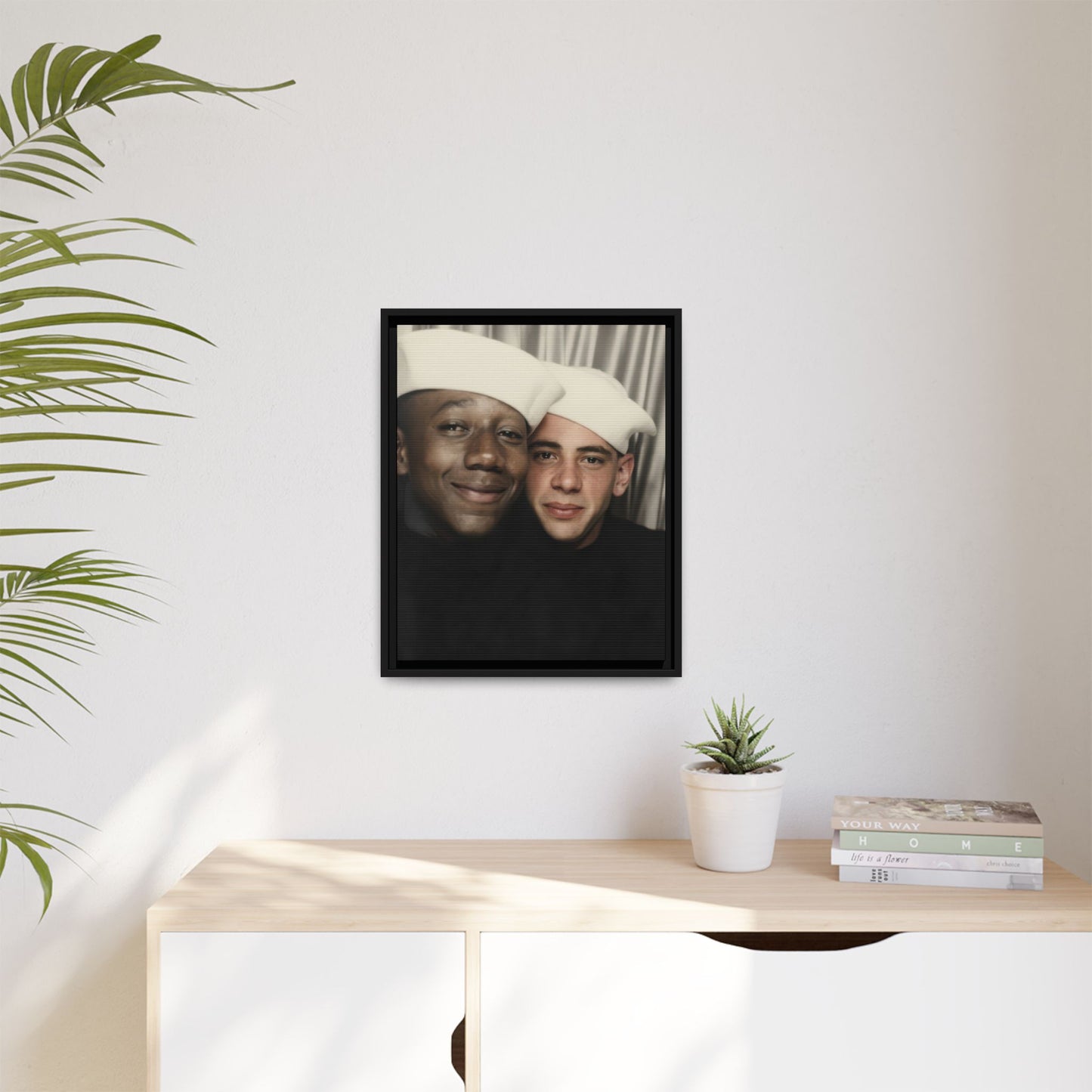 paire 084 | Framed Vintage Photo - Matte Canvas