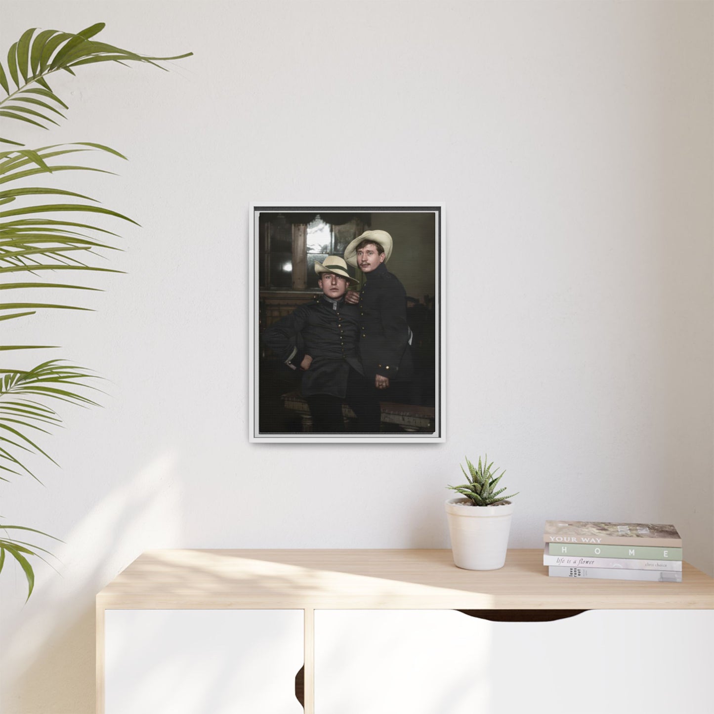 paire 056 | Framed Vintage Photo - Matte Canvas