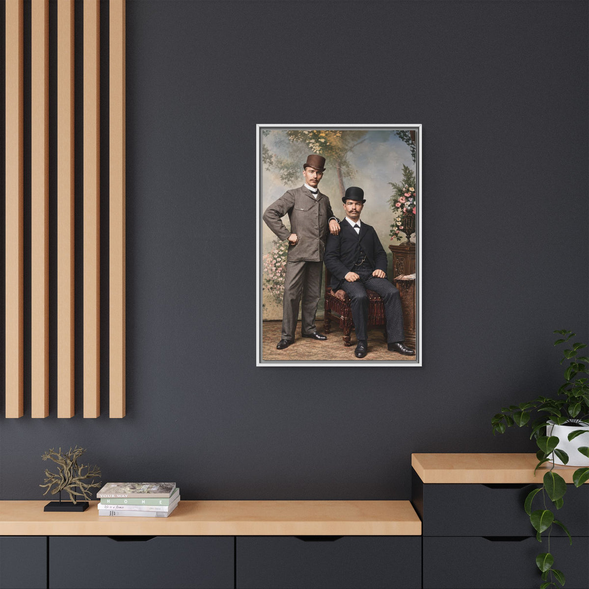 paire 068 | Framed Vintage Photo - Matte Canvas