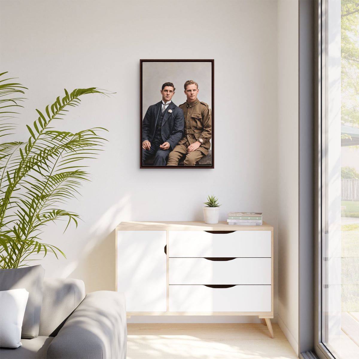 paire 169 | Framed Vintage Photo - Matte Canvas