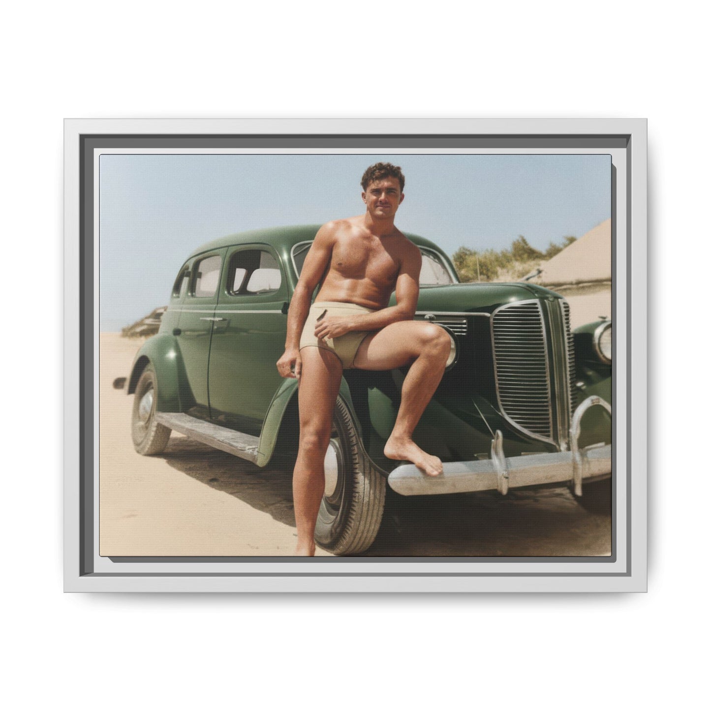 nager 022 | Framed Vintage Photo - Matte Canvas