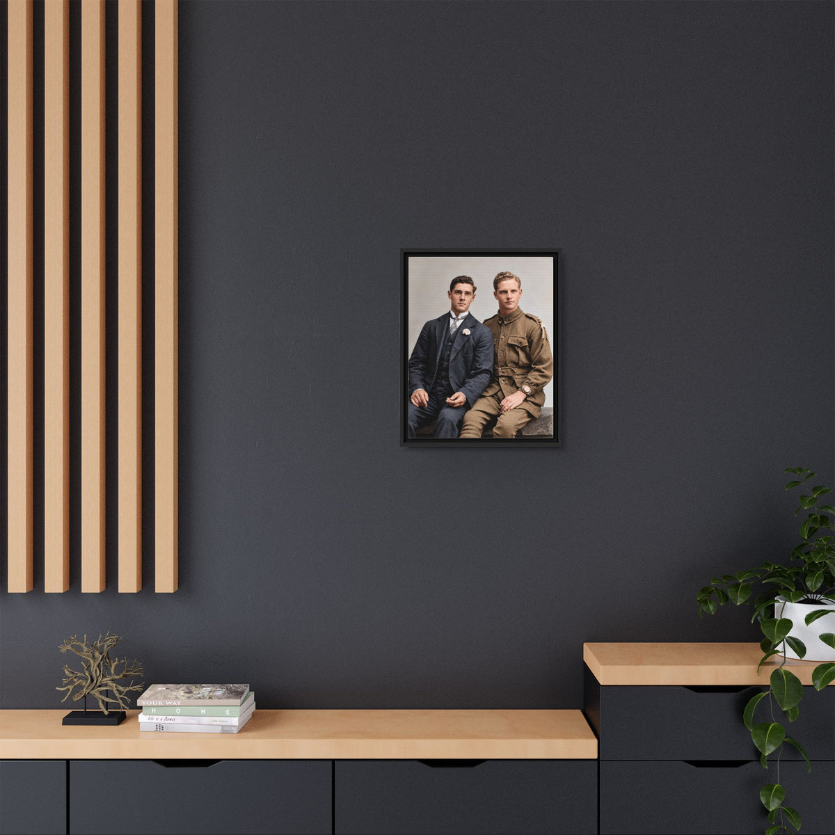 paire 169 | Framed Vintage Photo - Matte Canvas