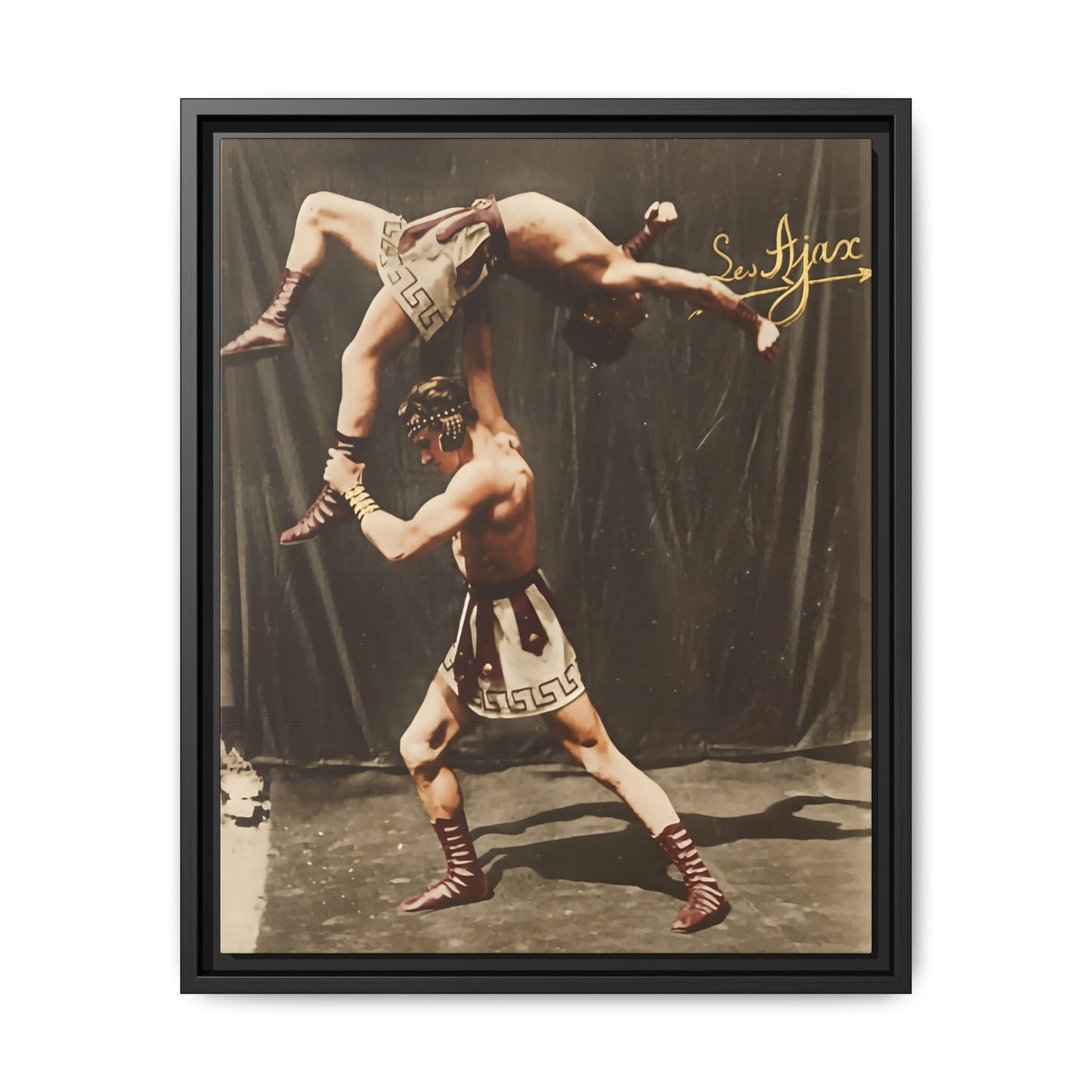 athlétisme 012 | Framed Vintage Photo - Matte Canvas