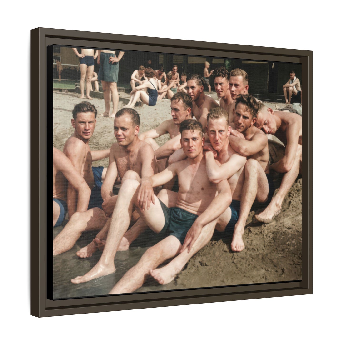 nager 012 | Framed Vintage Photo - Matte Canvas