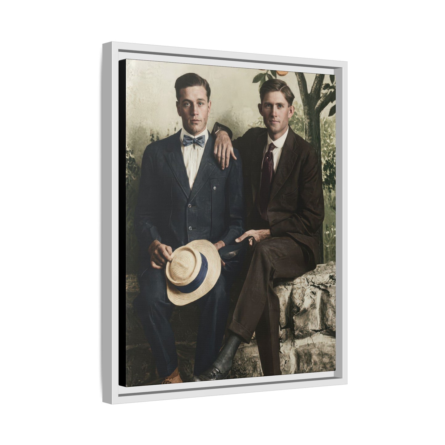 paire 062 | Framed Vintage Photo - Matte Canvas