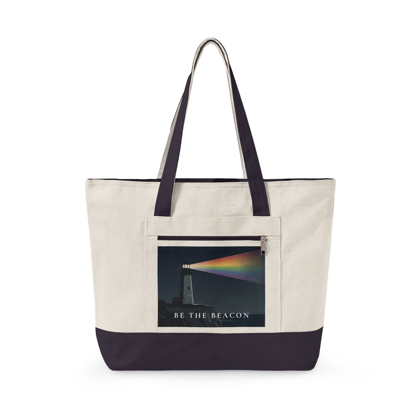 Be The Beacon | Zipper Canvas Tote