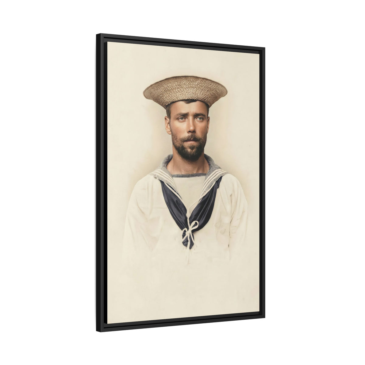 celibataire 020 | Framed Vintage Photo - Matte Canvas