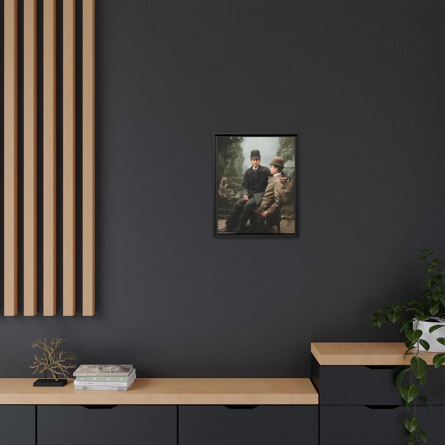 paire 027 | Framed Vintage Photo - Matte Canvas
