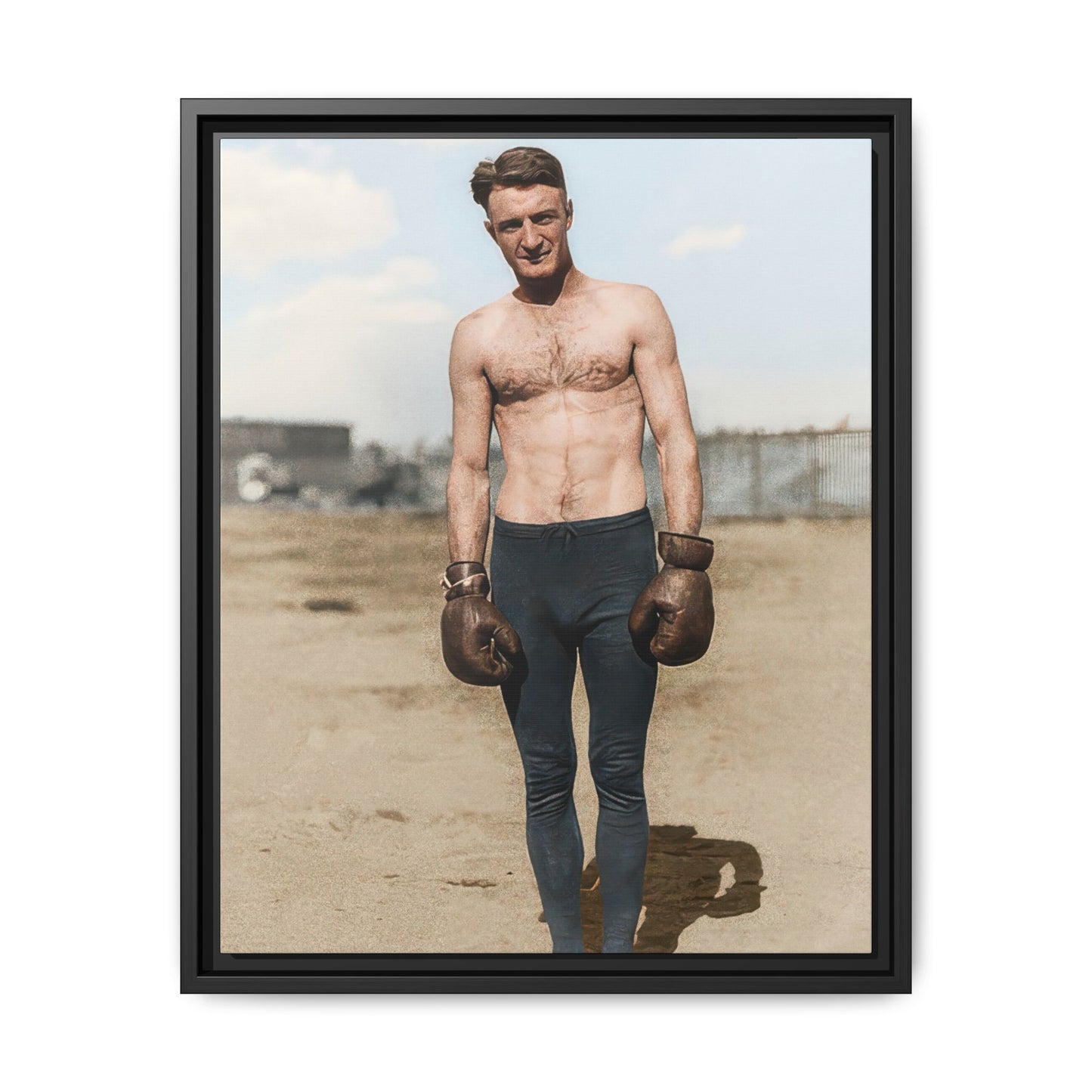 Copy of athlétisme 039 | Framed Vintage Photo - Matte Canvas