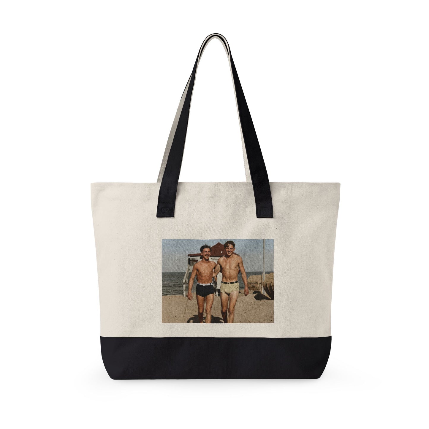 Beach Day Zippered Canvas Tote | Nager 003