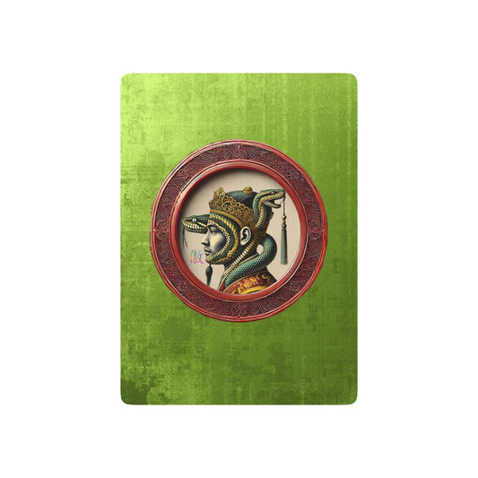 2025 Year of the Snake Saw-Scaled Viper Poker Cards featuring a warrior entwined with a viper in imperial Chinese design.