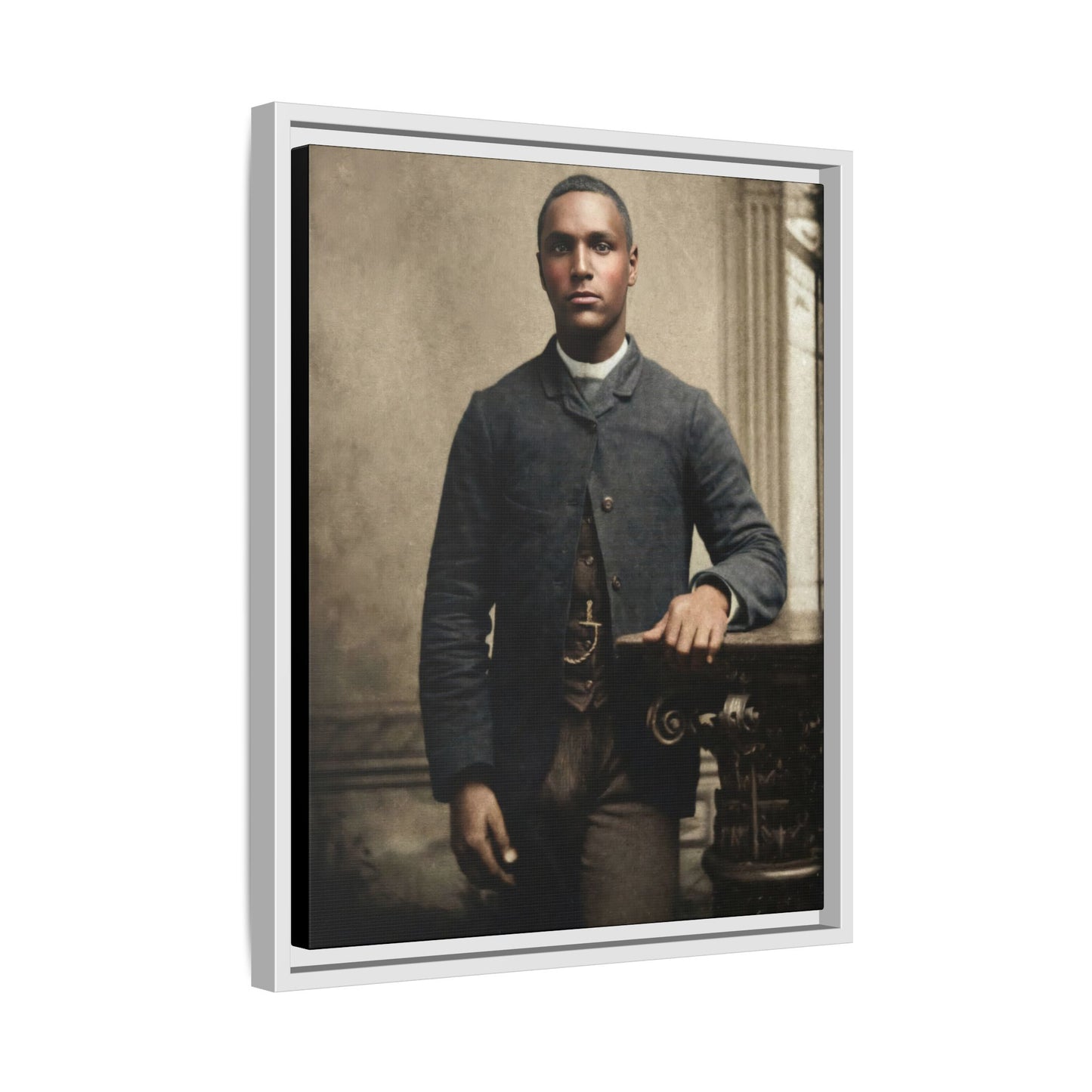 celibataire 036 | Framed Vintage Photo - Matte Canvas