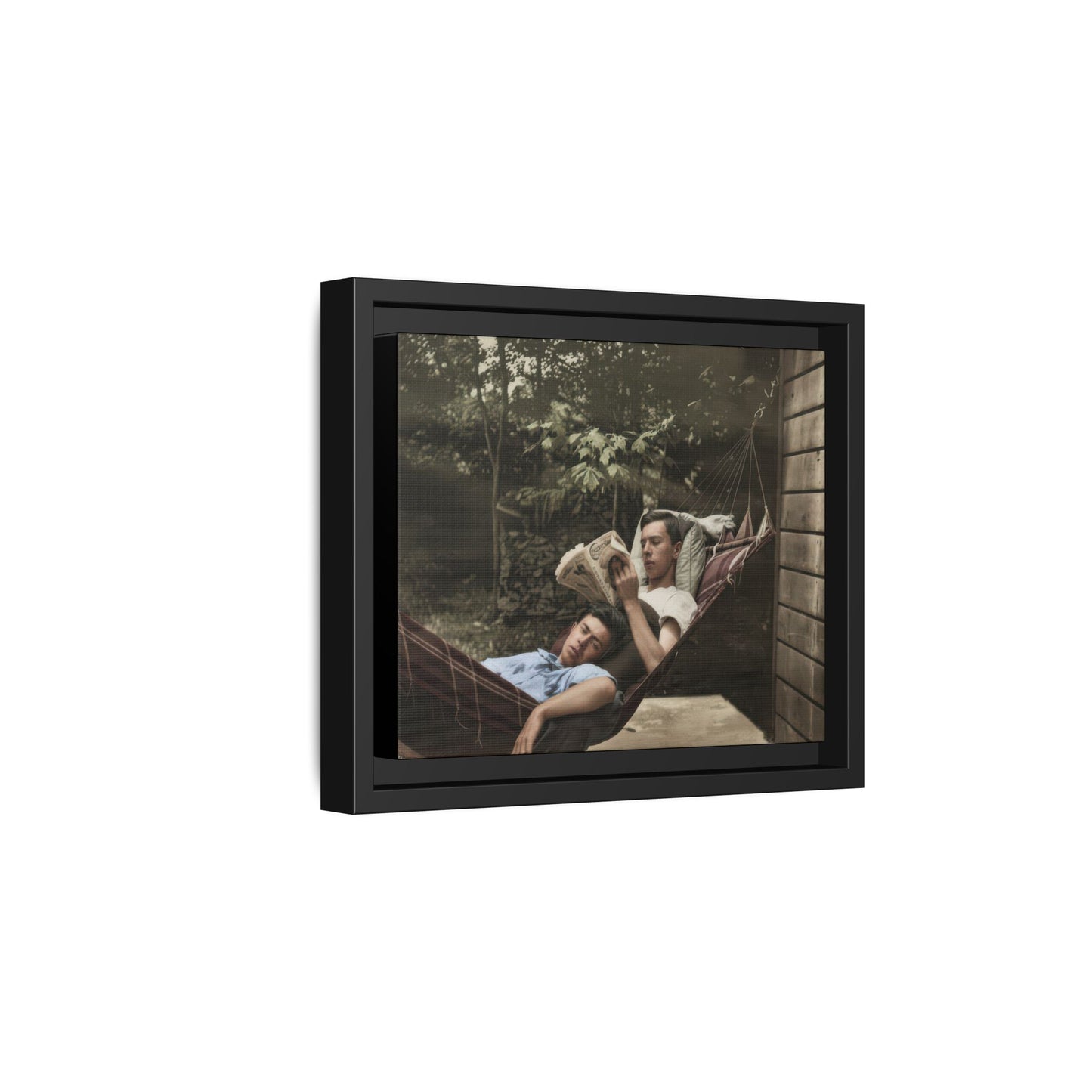 paire 094 | Framed Vintage Photo - Matte Canvas