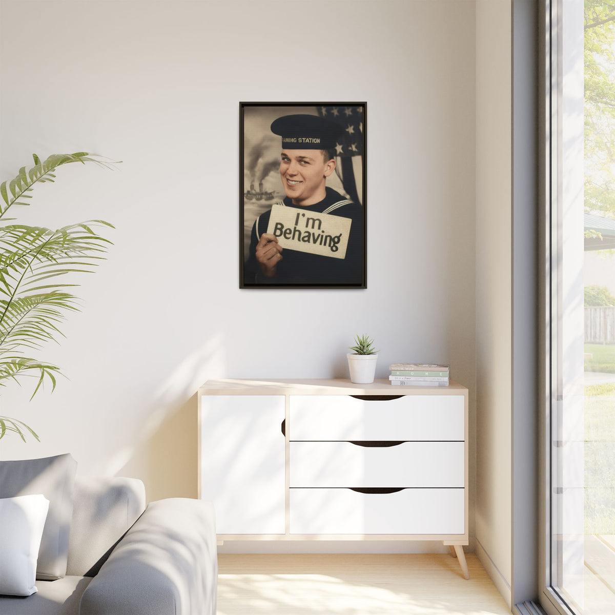 celibataire 002 | Framed Vintage Photo - Matte Canvas