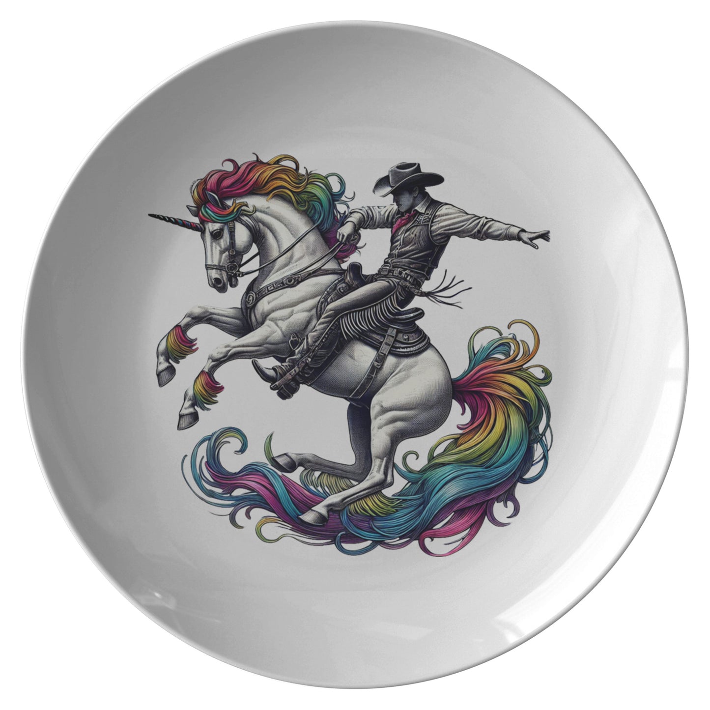 Rainbow Riders Plate