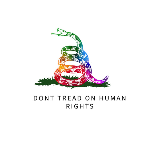 DONT TREAD ON HUMAN RIGHTS | Gadsden Graphic T-shirt