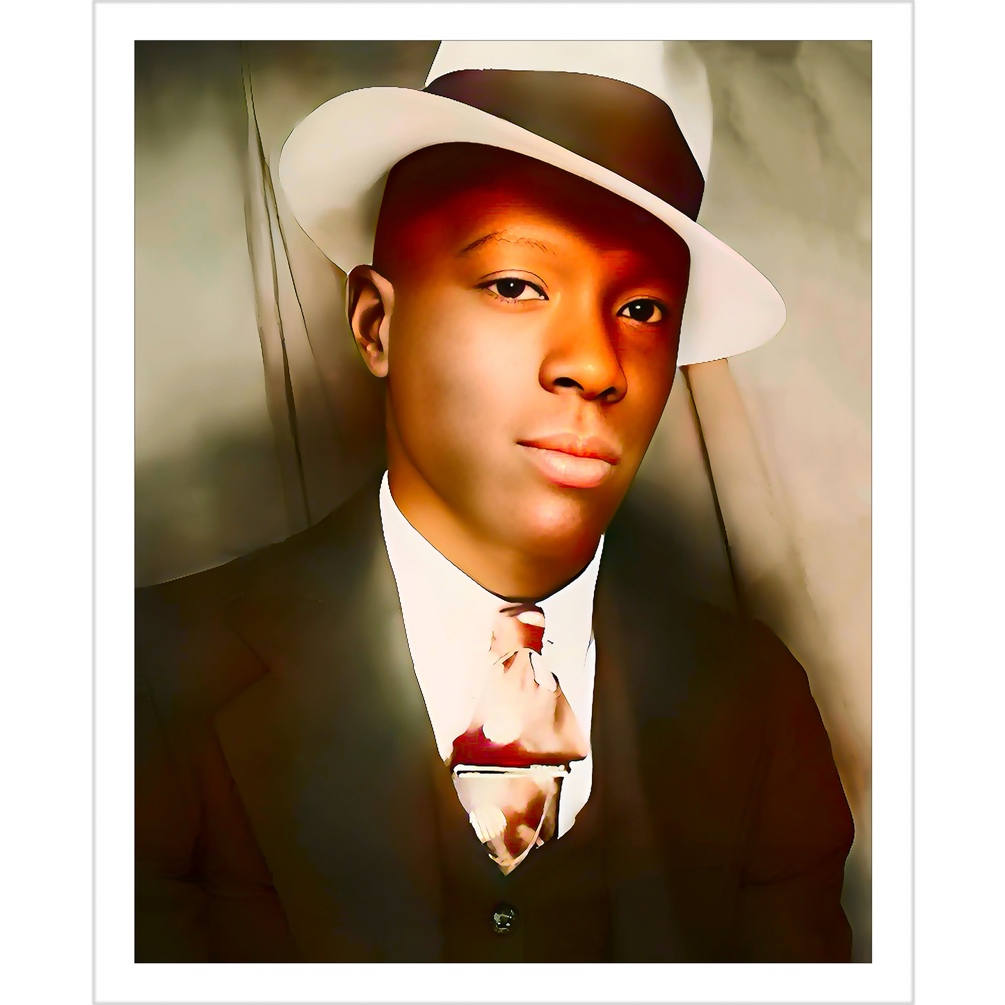 celibataire 019 | Giclee Artist Print Vintage Black Afro-American Man Oakland California Gay Hat